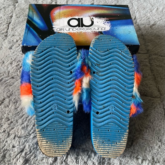 Air Underground Blue Platform sandals, women’s platform sandals, size 9 - Picture 6 of 9